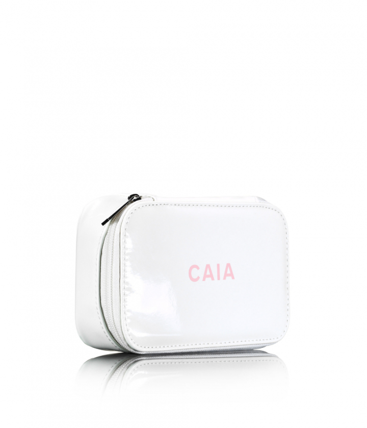 White Small Organizer Toilettassen | Make-up van CAIA Cosmetics