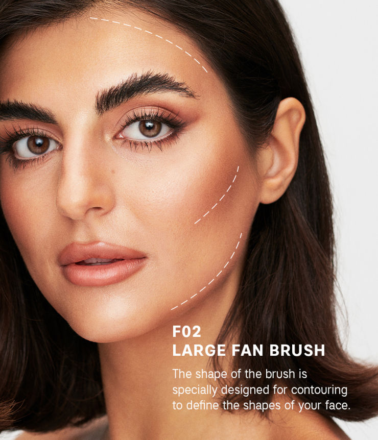Large Fan Brush 02 Makeup-Kwasten
