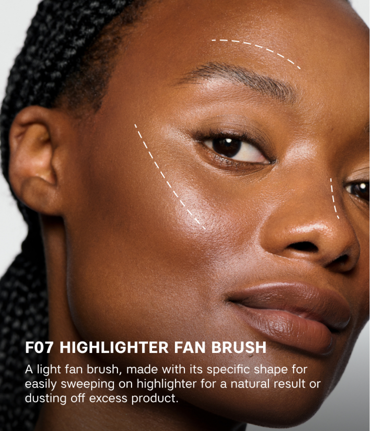 Highlighter Fan Brush 07 Makeup-Kwasten